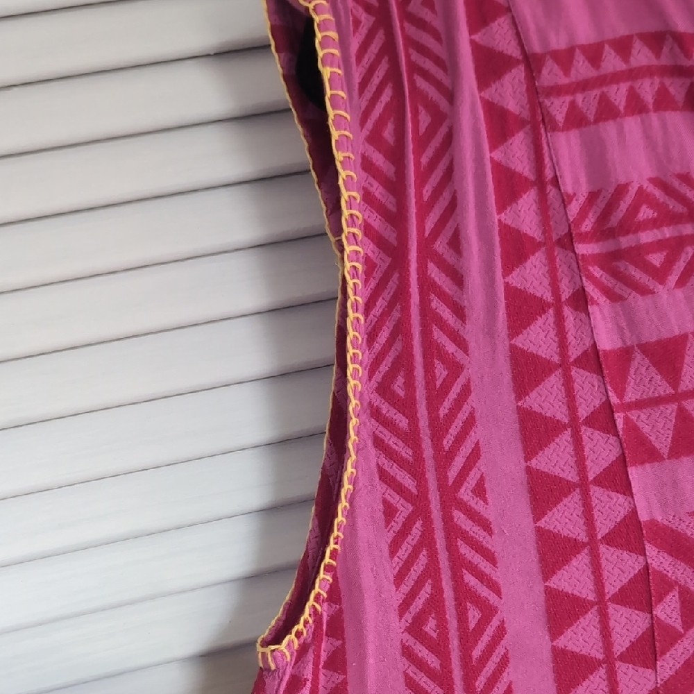 Pink Geometric Pattern Dress - Picture 8 of 12